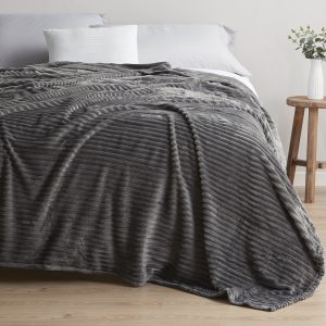 Cut Plush Fleece Blanket, Soft Lightweight Fuzzy Luxury Queen Size Bed Blankets for Bed