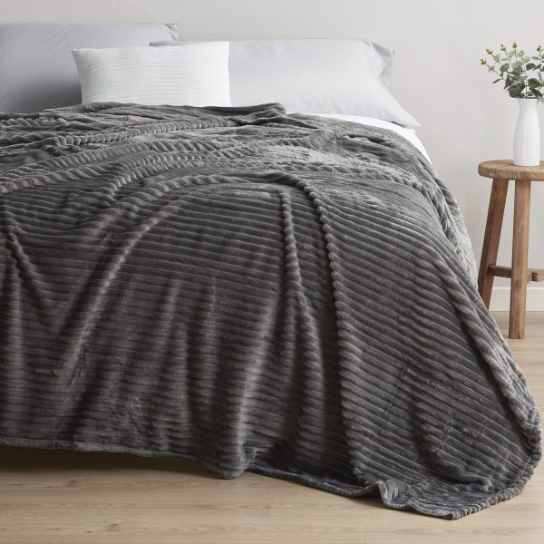 Cut Plush Fleece Blanket, Soft Lightweight Fuzzy Luxury Queen Size Bed Blankets for Bed